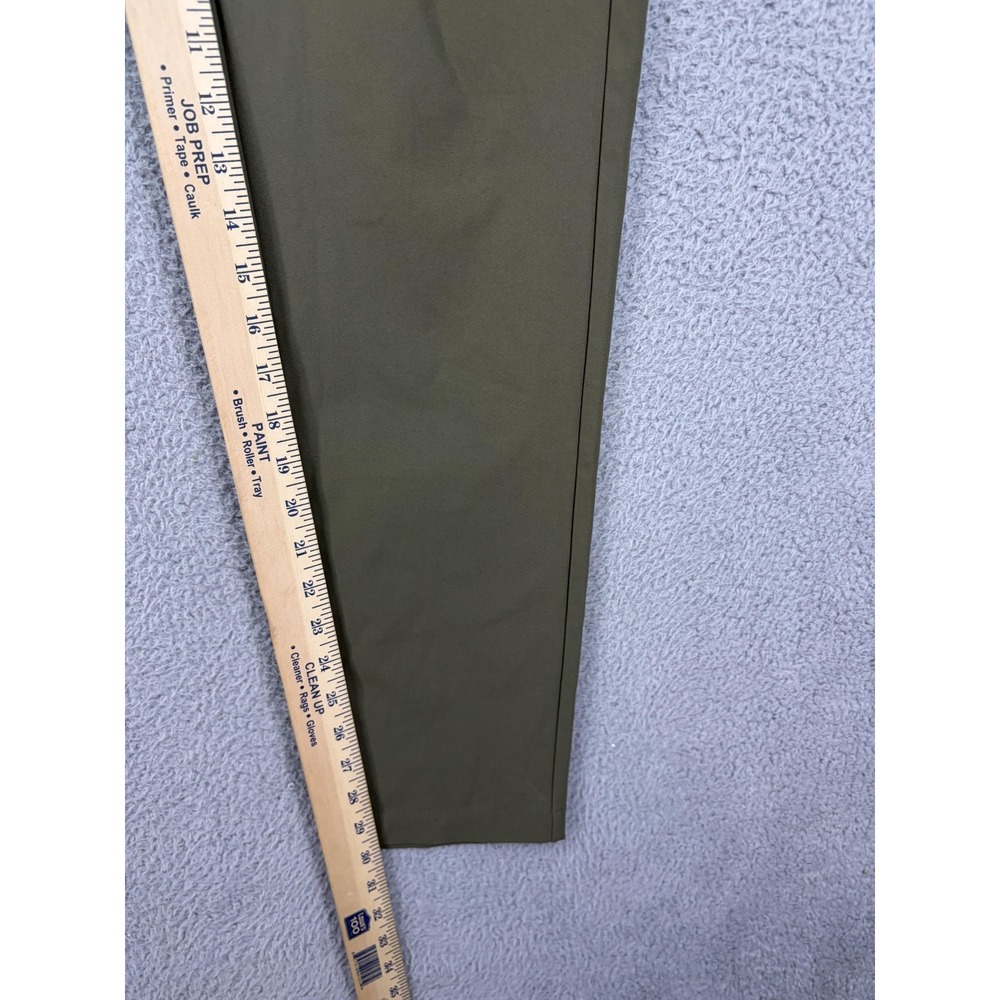 Fabletics Pants Mens 32x32 Green Performance Polyester Zip Pocket Slim Tapered - Picture 4 of 10
